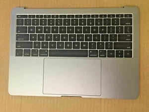 MacBook Pro A1708 MPXQ2LL/A 2016 2017 13" Top Case palmrest Gray 07946 A- Grade - Picture 1 of 2