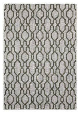 United Weavers Green Contemporary Angles Curves Area Rug Geometric 3900 10445 - Image 1 of 4