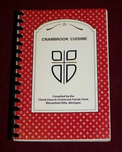 1989 BLOOMFIELD HILLS MI CHRIST CHURCH CRANBROOK CHOIR COOKBOOK MICHIGAN - Picture 1 of 4