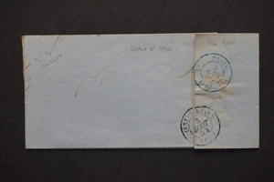 L-518 Lettre de Chalons-s-Saône avec joli cachet bleu 1330 au verso - Imagen 1 de 2