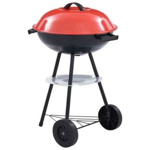 Tragbarer Holzkohlegrill XXL mit Rädern 44 cm - Bild 1 von 11