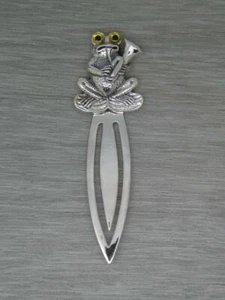 Brand New Superb Sterling Silver 'Princess & The Frog' Inspired Frog Bookmark - Picture 1 of 1