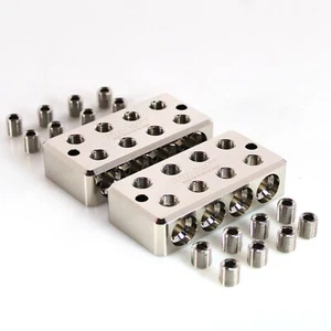 Big Jeff Audio 1/0 GA Aluminum 4 In - 4 Out Power/Ground Distribution Blocks - Picture 1 of 4