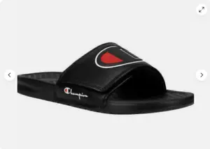 Champion, Mega Slides w Strap Closure, UNISEX (BLACK,SIZE: 8 MEN -10 WOMEN) NWOB - Picture 1 of 1