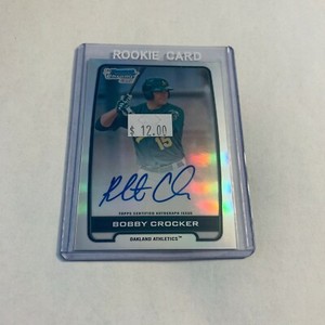 F84704  2012 Bowman Chrome Prospect Auto/500 Refractors #BC Bobby Crocker