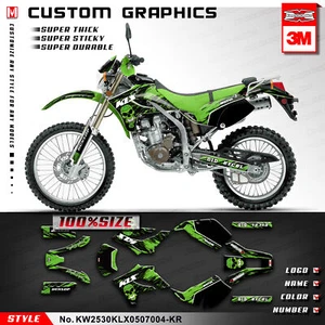 Kit de calcomanías de carrera con pegatinas personalizadas para gráficos KLX 250 300 S 2005 2006 2007 - Imagen 1 de 18