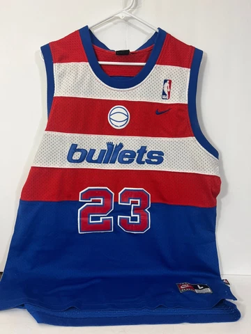 Vintage Nike Large Michael Jordan Washington Bullets  Jersey #23 Cover