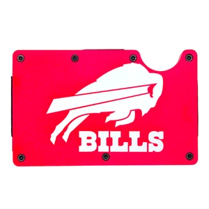 Buffalo Bills Laser Engraved RFID Blocking Red Wallet - Picture 1 of 6