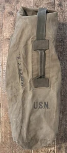WWII duffle bag original U.S.N Zaino Tracolla Military USA Tweedies 1944 - Foto 1 di 14