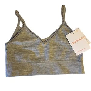 Calvin Klein Girl's Gray Sports Bra Size Small 6/6X - Picture 1 of 3