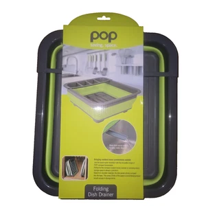 Faltbare Abtropfschale für Geschirr & Utensilien - Limette/Grau Camping Caravaning - Bild 1 von 13