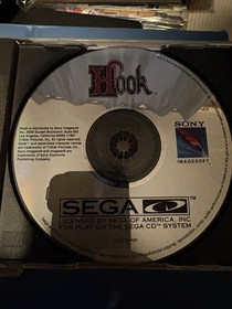 Hook (Sega CD, 1992) Disc Only, Tested & Working Condition Sony Disney Peter Pan