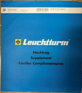 VATICANO 2021 Fogli d'album Leuchtturm con taschine per singoli us - Picture 1 of 1