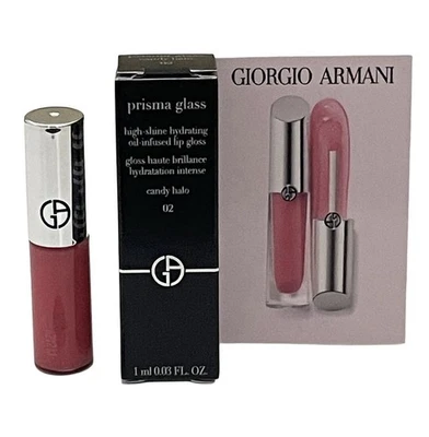 GIORGIO ARMANI Prisma Glass Lip Gloss 02 Candy Halo (Pink) MINI Size 1 ml - Image 1 of 3