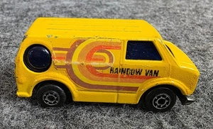 Vintage Bedford CF Rainbow Van Druckgussmodell Maßstab 1 60 gelb Hongkong - Bild 1 von 4
