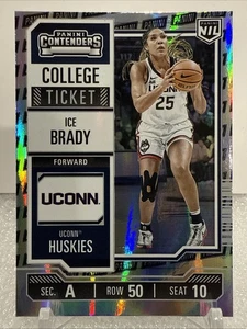 2024-25 Panini UCONN NIL - SILVER LOGO College Ticket #10 Ice Brady - Picture 1 of 2