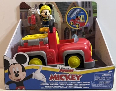 Disney Junior Mickey Mouse Camión de Bomberos Vehículo con Escalera y Figura NUEVO Foto 1 de 3