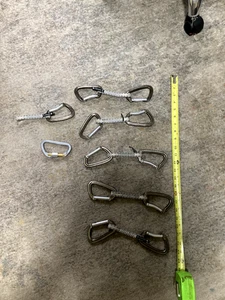 Black Diamond Cypher climbing QuickDraws set of 6 carabiners - Picture 1 of 6