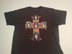 Vtg Distressed Guns N’ Roses Shirt 1987 Appetite For Destruction M/L Band Tee - Picture 1 of 22