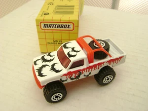 1993 MATCHBOX SUPERFAST MB13 4X4 DUNES RACER PICKUP TRUCK BAT DESIGN NEW IN BOX - Picture 1 of 3