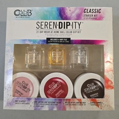 Color Club Serendipity 21 días de uso en casa color uñas inmersión kit de inicio CLÁSICO R Foto 1 de 4
