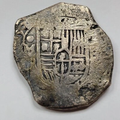 1653 DATED Mexico Cob 8 Reales Nice Bold Date Assayer P Silver Cob Coin *H109 - Image 1 of 4