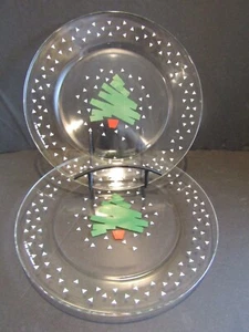 DAYTON HUDSON 1988 Árbol y Confeti 2 Aperitivos Ensalada 9" Platos AROCOC Francia - Imagen 1 de 6