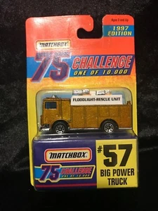 New Matchbox 1:64 Die-Cast 75 Challenge Limited #57 Big Power Truck Gold - Picture 1 of 1