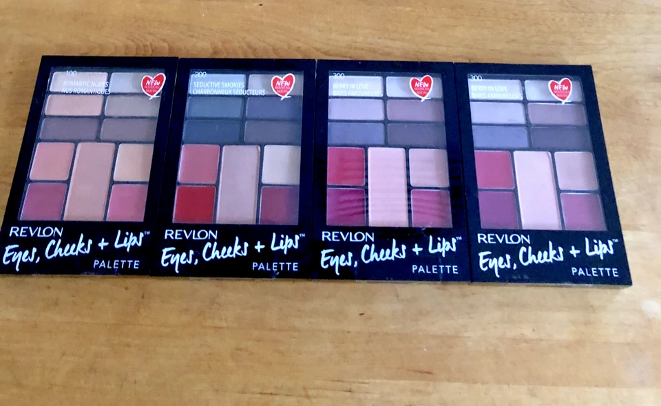 4 Revlon Eyes, Cheeks & Lips Palette (100, 200 & 300) Assorted Lot - Image 1 of 1