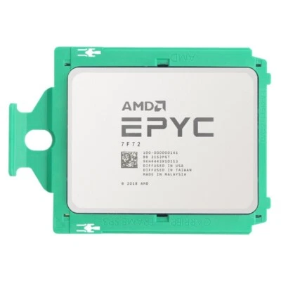 AMD EPYC 7F72 3.2GHz 24 Core 48Thread 192MB 240W Socket SP3 Server CPU Processor - Image 1 of 2