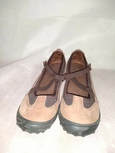Lands End Mary Jane Schuhe 6 B schwarz Wildleder Leder Freizeit Wandern Komfort flache Schuhe - Bild 1 von 6