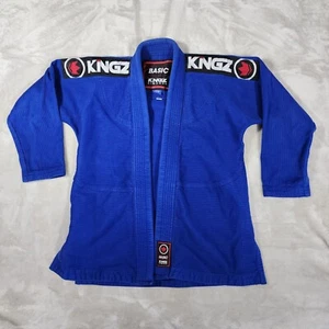 Basic Kingz 2.0 Jiu-Jitsu Uniform Youth M2 Blue Kimono MMA Grappling Martial Art - Picture 1 of 10