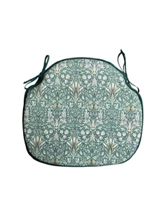 Snakeshead Forest Green 100% Cotton Large Spindle Back Seat Pad Kitchen/Dining - Picture 1 of 5