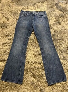 Women’s American Eagle Blue Denim Hipster Jeans Size 8 - Picture 1 of 4