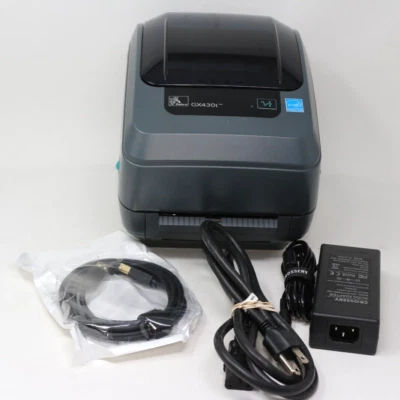 Zebra GX430t Thermal Transfer Printer  Ethernet  Version - Image 1 of 4