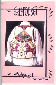 Chaleco Carrusel Costura Patrón Por Carol McKinney De Colección 1993 SIN CORTAR - Imagen 1 de 4
