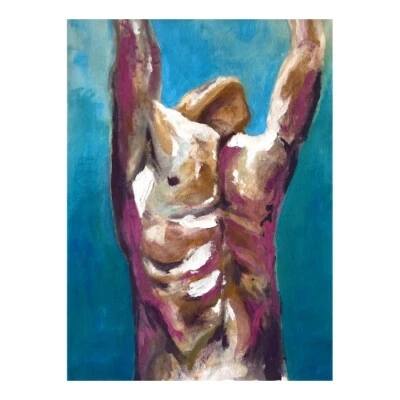 Lienzo acrílico original abstracto "Embrace the Sun" sin estirar - por. KECUE Foto 1 de 4