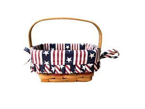 1997 Longaberger All American Candle Basket w/ Liner Protector - Picture 1 of 12