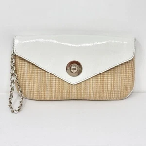 COLE HAAN Woven Clutch Wristlet with Chain - Imagen 1 de 9
