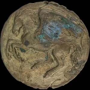 Bronze Pegasus Unicorn Fantasy Biker Hippie Boho Handmade 70 Vintage Belt Buckle - Picture 1 of 4