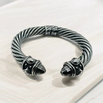 Brazalete renacentista David Yurman en brazalete de plata de ley ennegrecida Foto 1 de 4