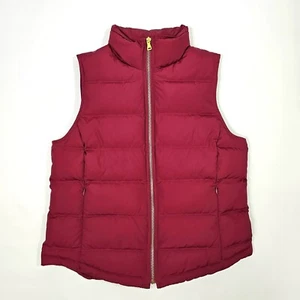Talbots Size S Petites Womens Red Duck Down Puffer Vest - Picture 1 of 11