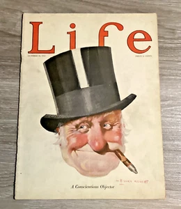 Life Magazine October 26 1922 RARE B. Cory Kilvert Conscientious Objector RARE - Picture 1 of 5