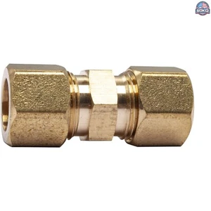 High Standard Brass Compression Union 1/2-Inch OD, Pack of 5 Pieces - Picture 1 of 4