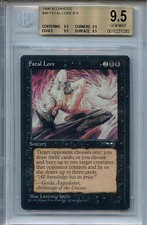 MTG Fatal Lore BGS 9.5 Gem Mint Alliances Magic Card True Quad Amricons 1285