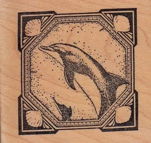 popoise taylored artwork Wood Mounted Rubber Stamp 2 x 2" Free Shipping - Picture 1 of 2