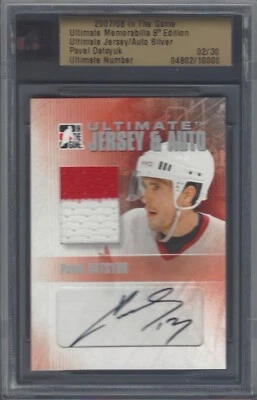 2007-08 Ultimate Memorabilia Jersey Auto  PAVEL DATSYUK  #2/30 - Image 1 of 2
