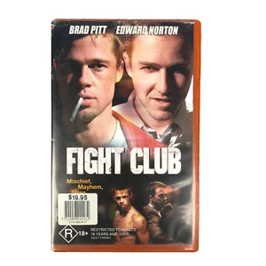 Película Fight Club Vhs Tape R18 Vintage Acción Lucha Siglo 20 Fox Regency - Imagen 1 de 16
