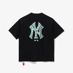 New Era MLB New York Yankees Navajo Pattern T-Shirt, Black - Picture 1 of 10