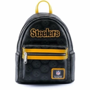 Loungefly NFL Fútbol Pittsburgh Steelers Mini Mochila Bolso de Mano - Picture 1 of 4